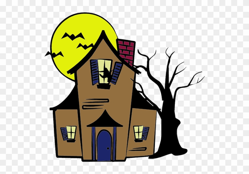 Halloween - Haunted House Drawing Easy #384912