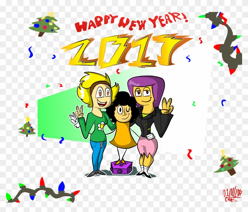 Happy New Year 2017 By Hrystina - Cartoon #384932