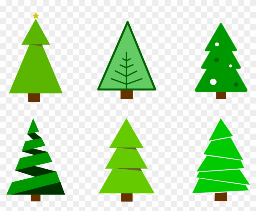 Chirstmas Tree Clipart Free Colour Christmas Tree Vector - Christmas Day #385082