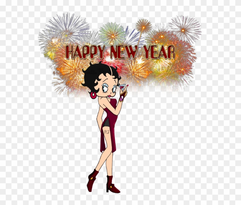Betty Boop, Happy New Year, Bb, Happy New Years Eve - Cartoon - Free  Transparent PNG Clipart Images Download