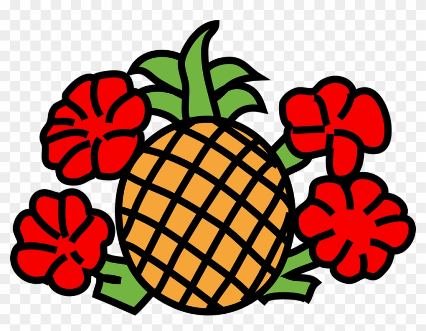 Cartoon Pineapple Cliparts 27, - Gambar Bunga Dan Buah Buahan #385252