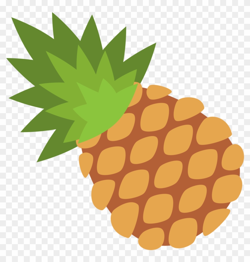 Green Pineapple Cliparts 12, - Frutas En Ingles Y Español #385257