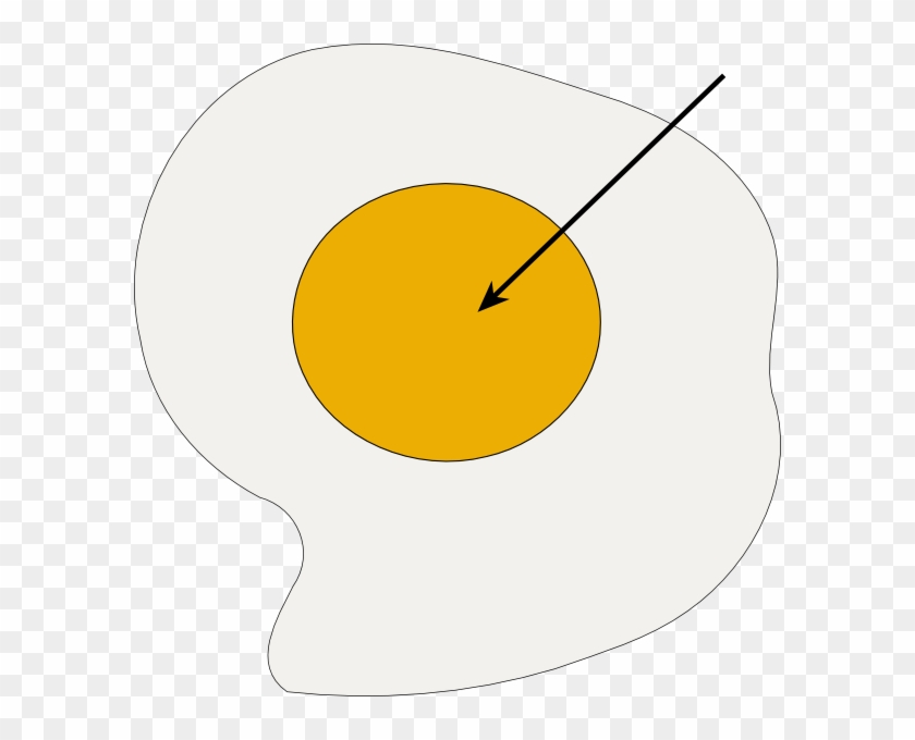 Fried Egg Clipart Yolk - Cartoon Image Of Yolk #385290