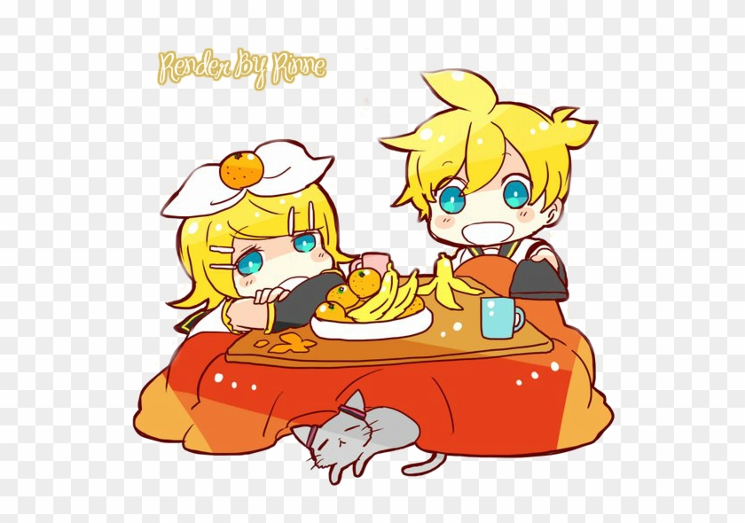 Render Kagamine Twins By Rinne297 - Kagamine Rin Len Happy New Year #385318