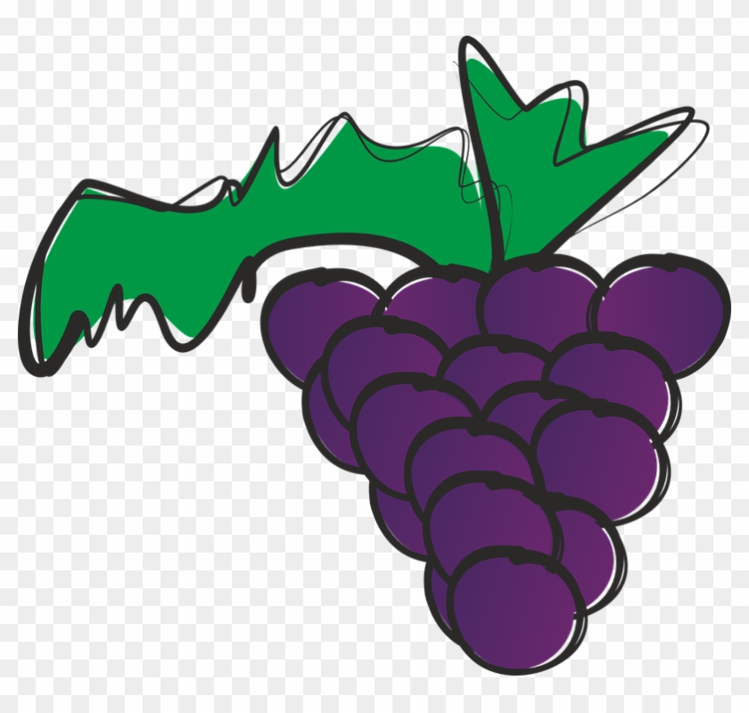 Free Grapevine Clipart 23, Buy Clip Art - Racimo De Uvas #385374