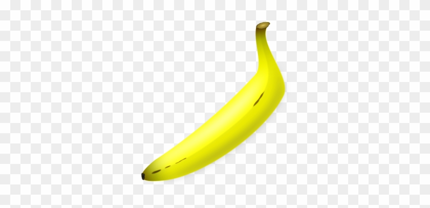 Vector Clip Art Of Straight Shaped Banana - Yellow Banana Clipart #385388