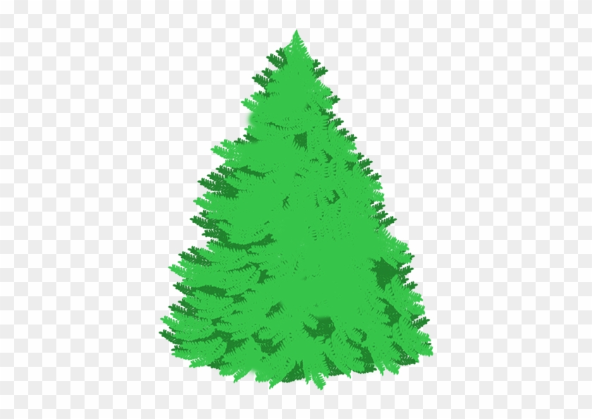 Fir Tree Template 66805763 Silhouettes Of Green Pine - Christmas Tree #385414