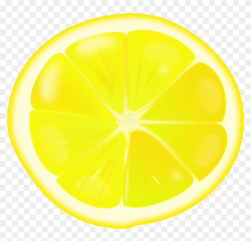 Clipart - Lemon Slice - Lemon Slice Clipart #385524