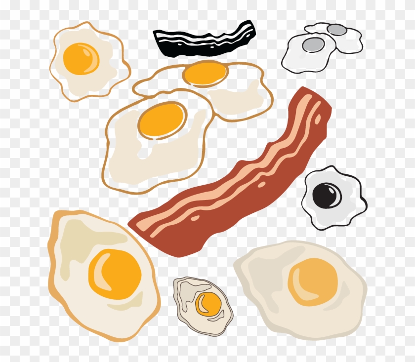 Https - //www - Oldcuts - Art/products/574 Bacon Eggs - Bacon And Eggs Clipart #385528