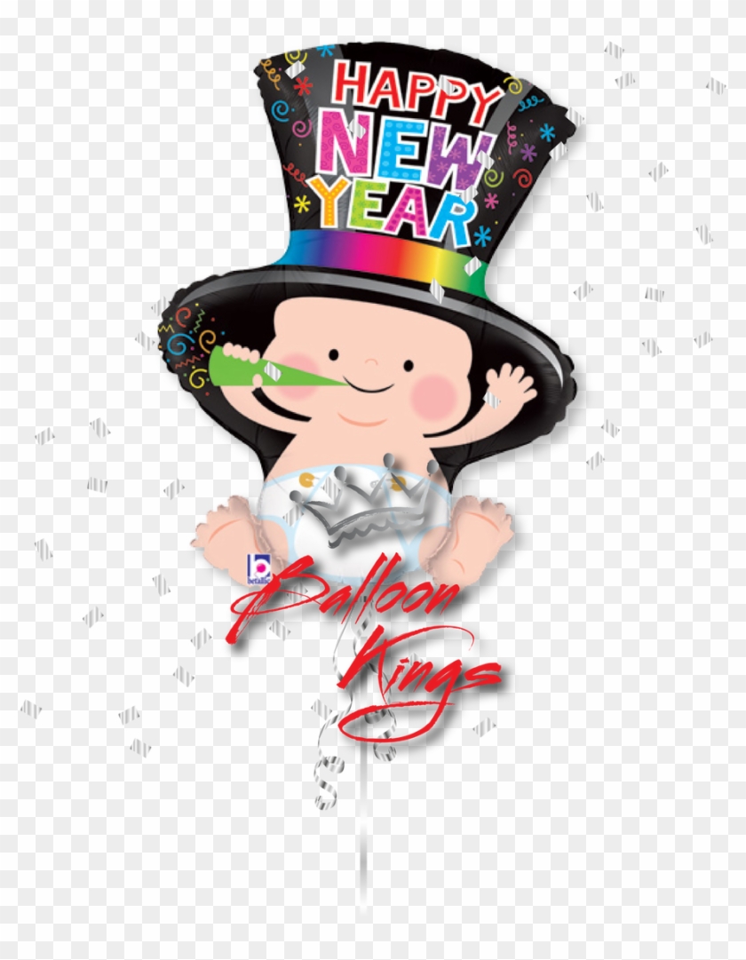 New Year Baby - 31" Foil Shape Balloon New Year Baby - Mylar Balloons #385718