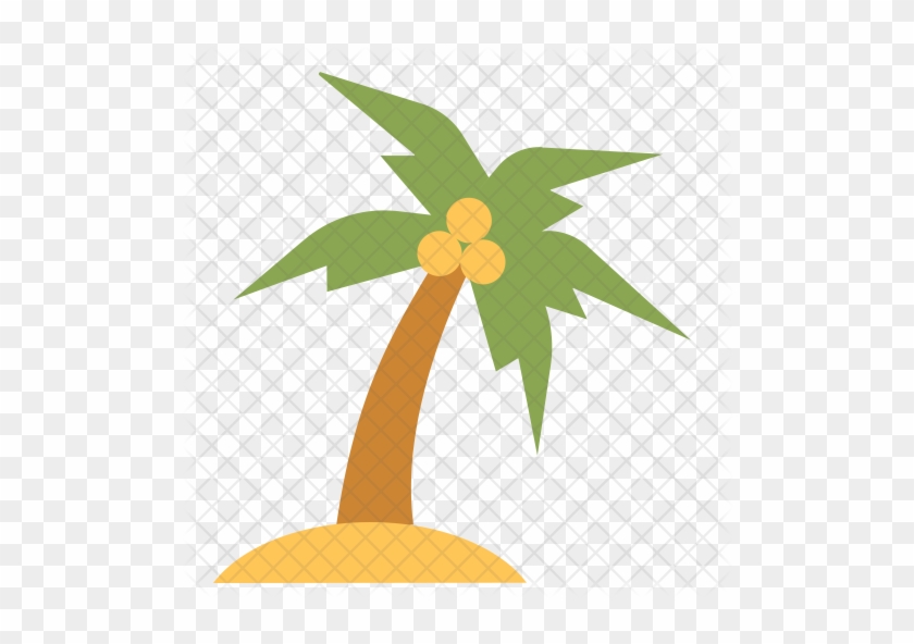 Island Icons - Coconut Tree Icon Png #385729