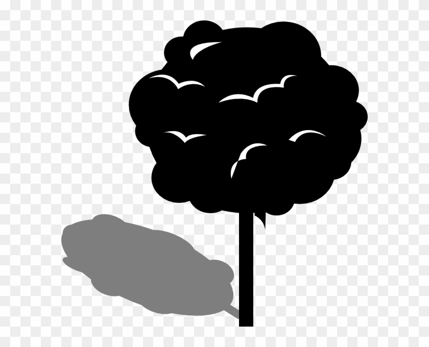 Sg-tree Clip Art - Tree With Shadow Clipart #385772