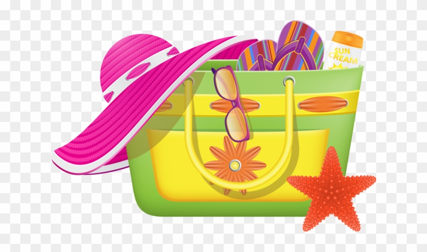 Sandy Beach Clipart Beach Item - Clip Art Beach Bag #385832