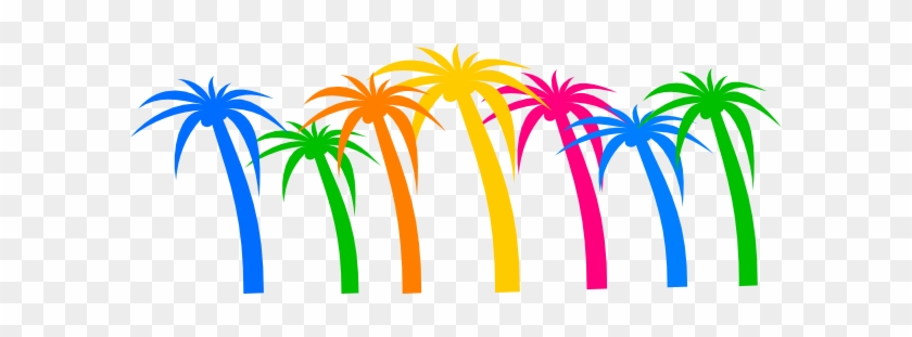 Colouful Clipart Palm Tree - Palm Tree Clip Art #385833
