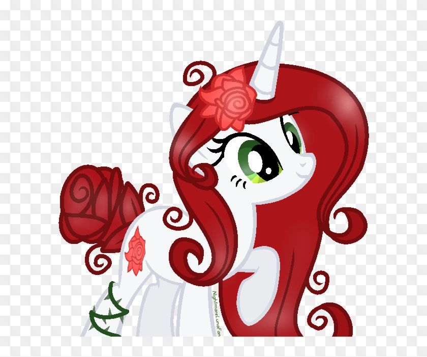 Rose Petal By Nightmarelunafan - Red And White My Little Pony #385942