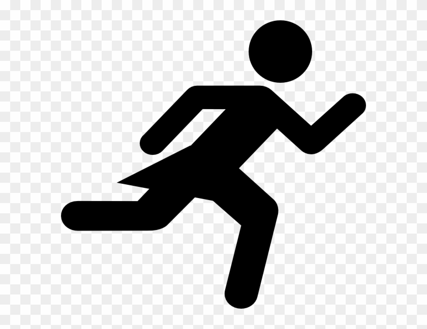 Girl Running Clip Art At Clker - Stick Figure Girl Running #61082