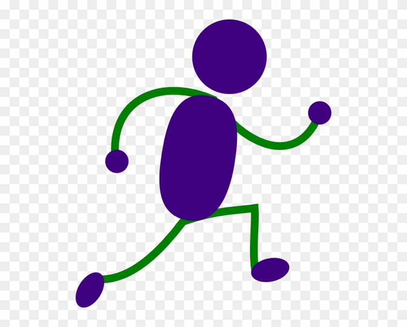 Cartoon Running Man - Running Feet Clip Art #61100