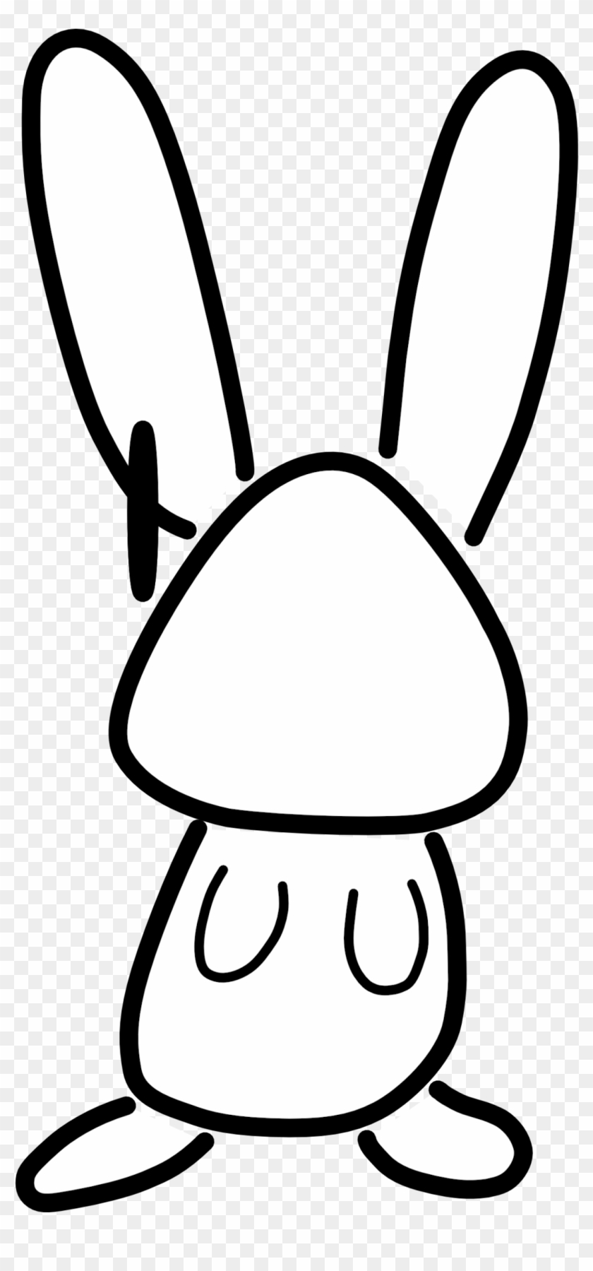 Bunny Black And White Bunny Clipart Black And White - European Rabbit #61162