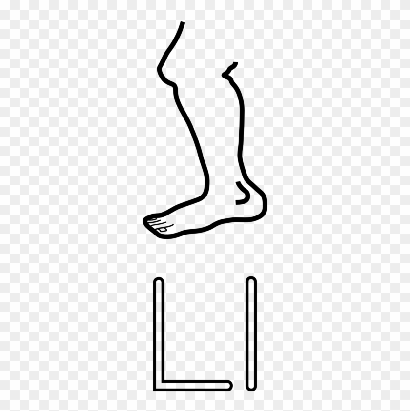 L Is For Leg Clipart - Leg Clipart Black And White #61197