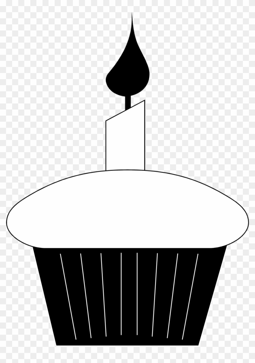 Birthday - Birthday Candle Black And White #61221