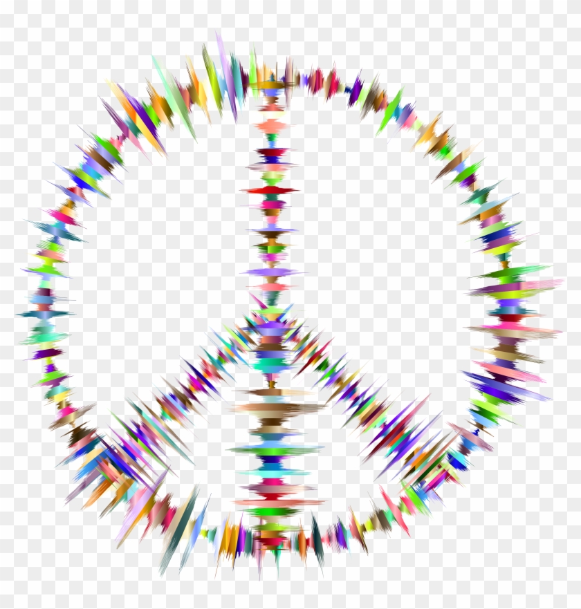 Sound Waves Peace Sign - Peace Sign Gif Transparent #61284