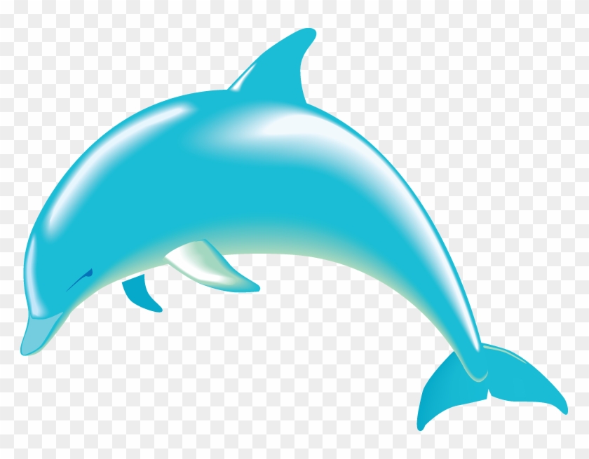The Sea Clipart Transparent - Jumping Dolphin Clip Art #61382