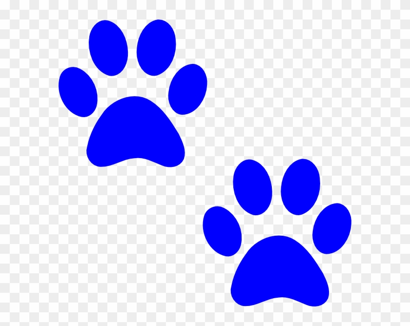 Stylist Ideas Pawprint Clipart Ble Paw Prints Clip - Blue Paw Print Clip Art #61629