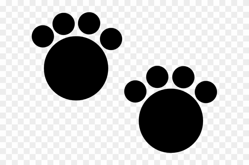 These Cute Circular Black Paw Prints Could Belong To - Circle Paw Print #61663