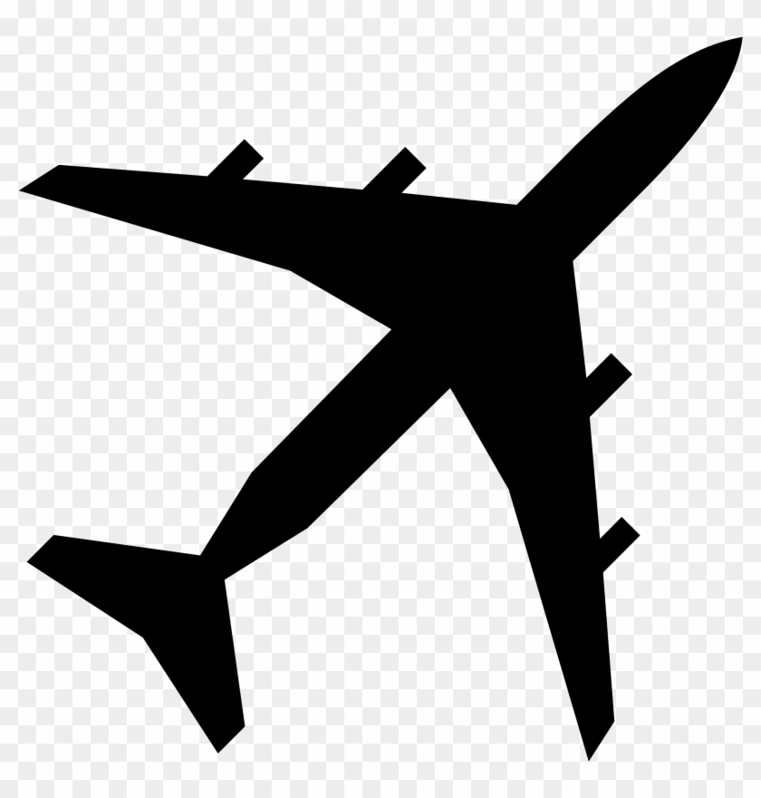 Free Stencils For Airplanes Fileairplane Silhouette - Airplane Png #61704