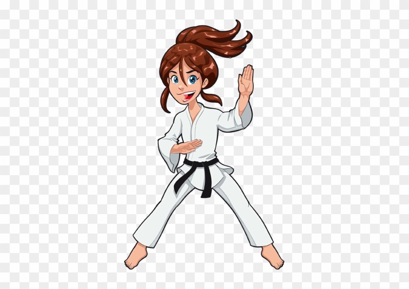Karate Girl Clipart - Girl Martial Arts Clipart #61713