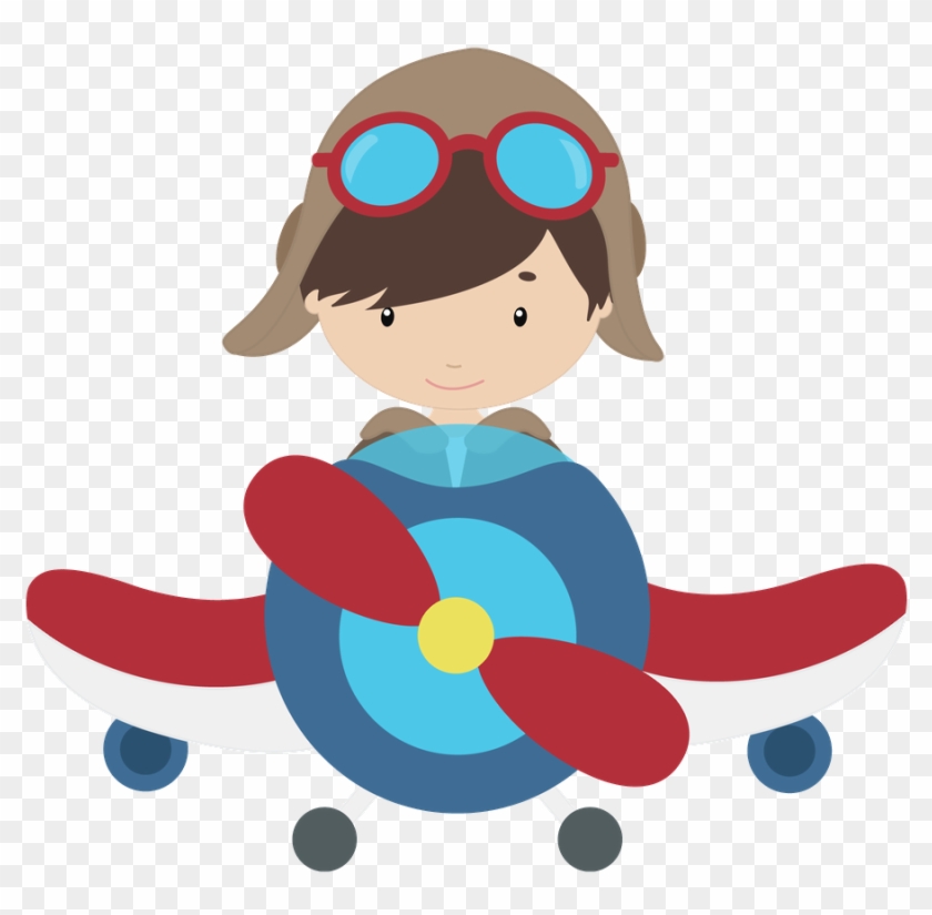 Flugzeug Party, Clipart, Flugzeuge, Jungen, Ideen, - Airplane Boy Clipart #61738