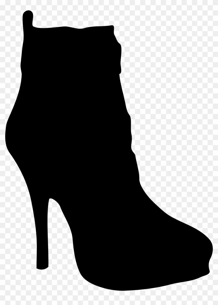 Running Shoe Silhouette Png Womens 20shoes 20clipart - Shoes Silhouette #61744