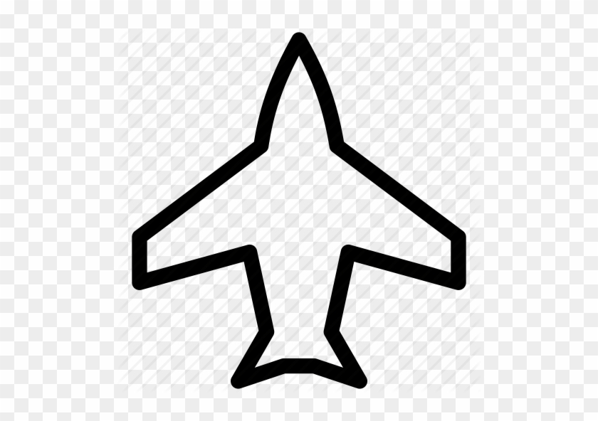 Plane Outline Free Download Clip Art On Airplane Shape - Jet Plane Outline #61804