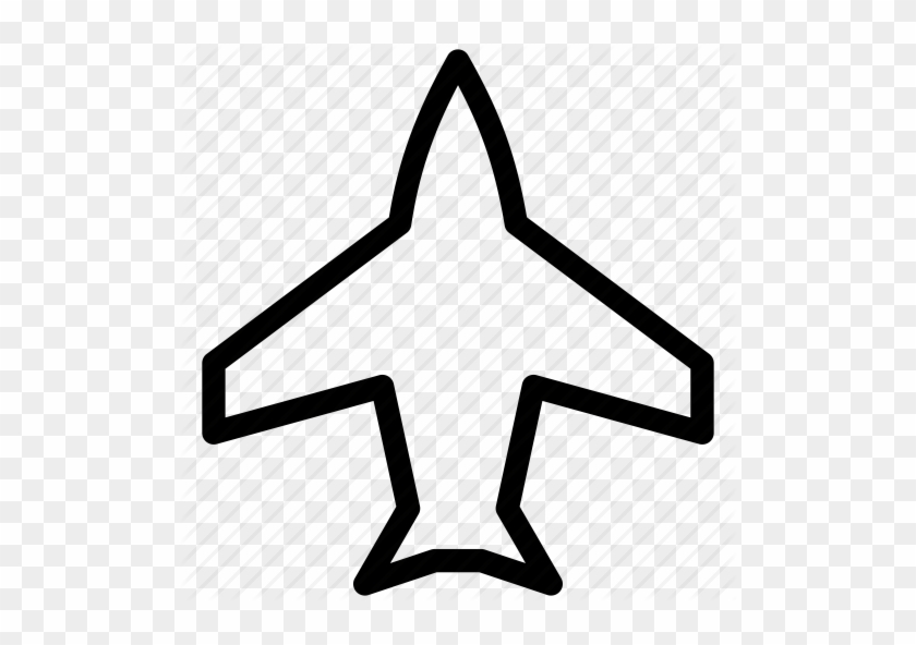 Plane Outline Free Download Clip Art On Airplane Shape - Jet Plane Outline #61804