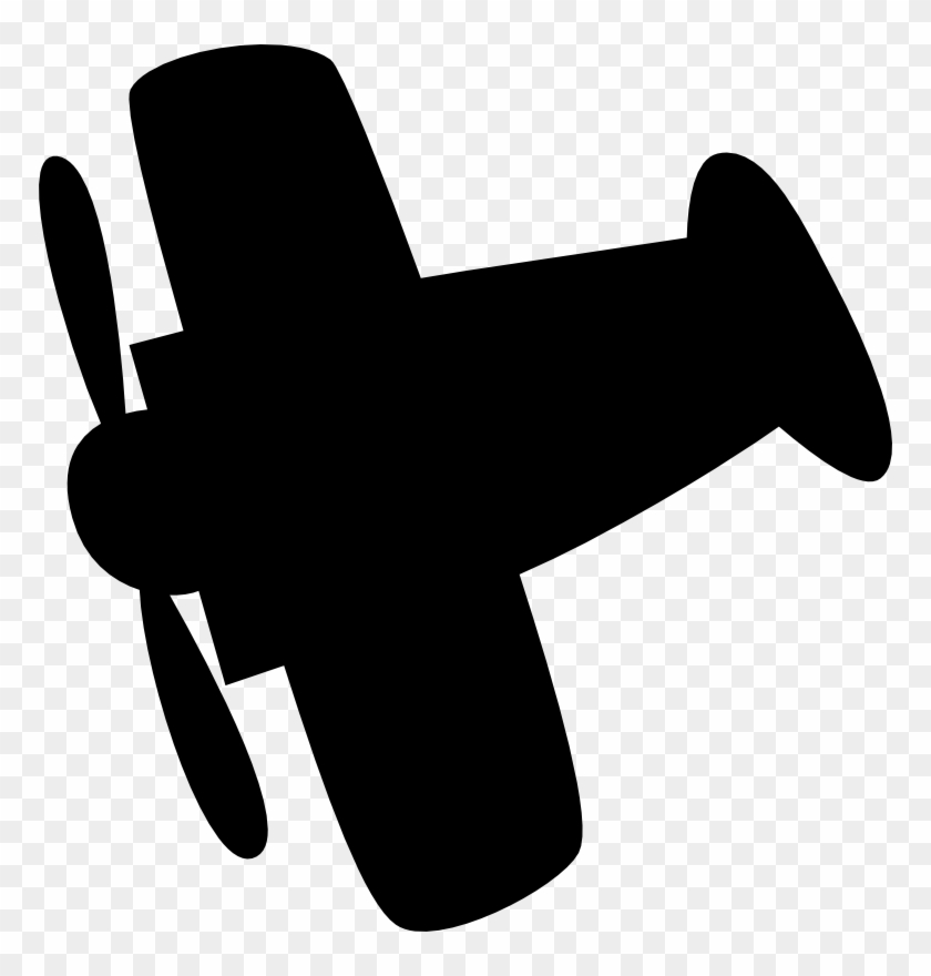 Airplane Silhouette Clip Art - Clipart Airplane Silhouette #61850