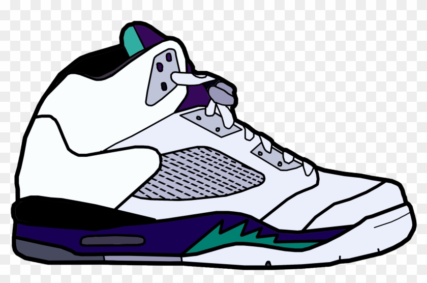Grape Sketch - Cartoon Jordan Shoes - Free Transparent PNG Clipart Images  Download
