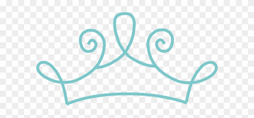 Princess Crown Blue Clip Art At Clker - Transparent Background Crown Clipart Gold #61980