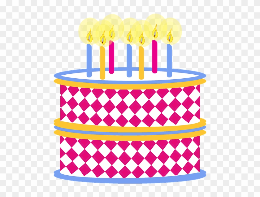 Clipart Geburtstag Kuchen Bunte Geburtstagstorte - Clip Art Png Hoa #61993