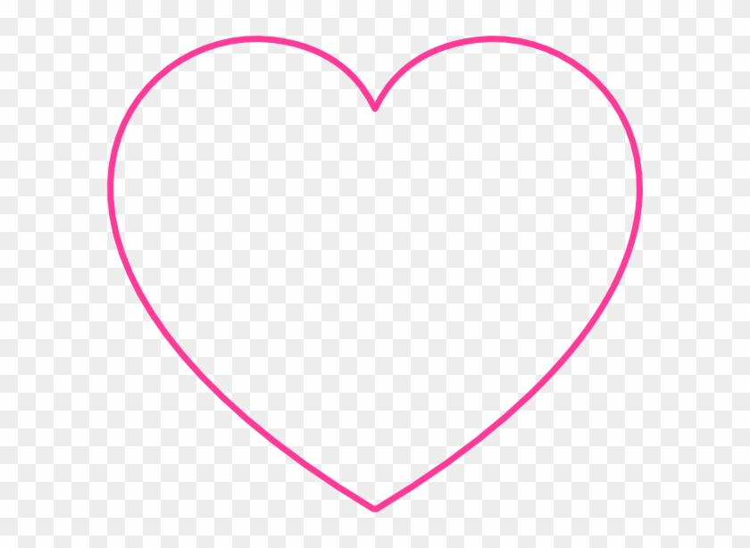 Empty Heart Clip Art Pink Blank Heart Clip Art - Large Pink Heart #62020