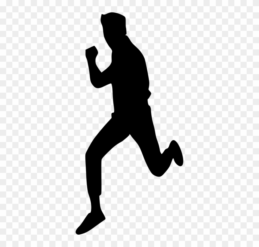 Running Man Silhouette - Running Man Silhouette Png #62039
