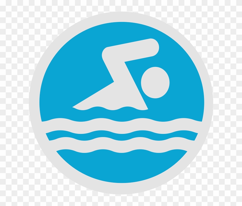 Swim Party Logo Clip Art - Swimming Lessons Clip Art #62101