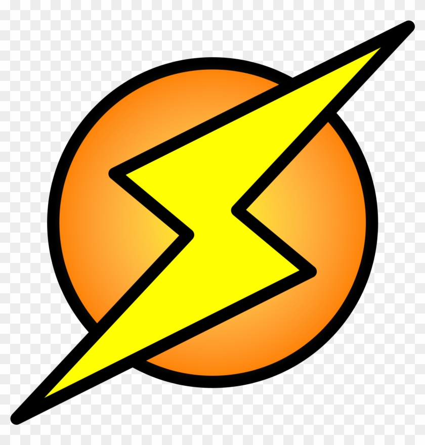 Lightning Bolt On Circle - Lightning Bolt In A Circle Logo #62109