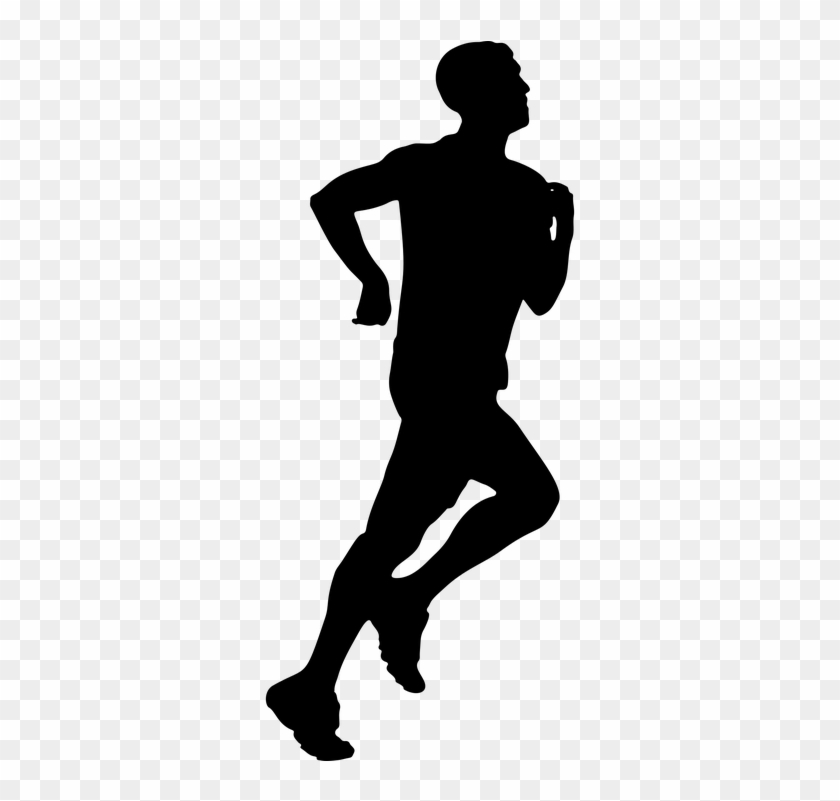 Jogging Running Man Boy Male Human People Person - Running Man Clip Art #62219