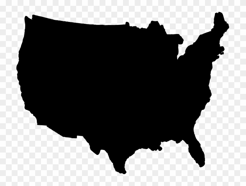 Us Map Clipart Transpatent - United States Map Shape #62312