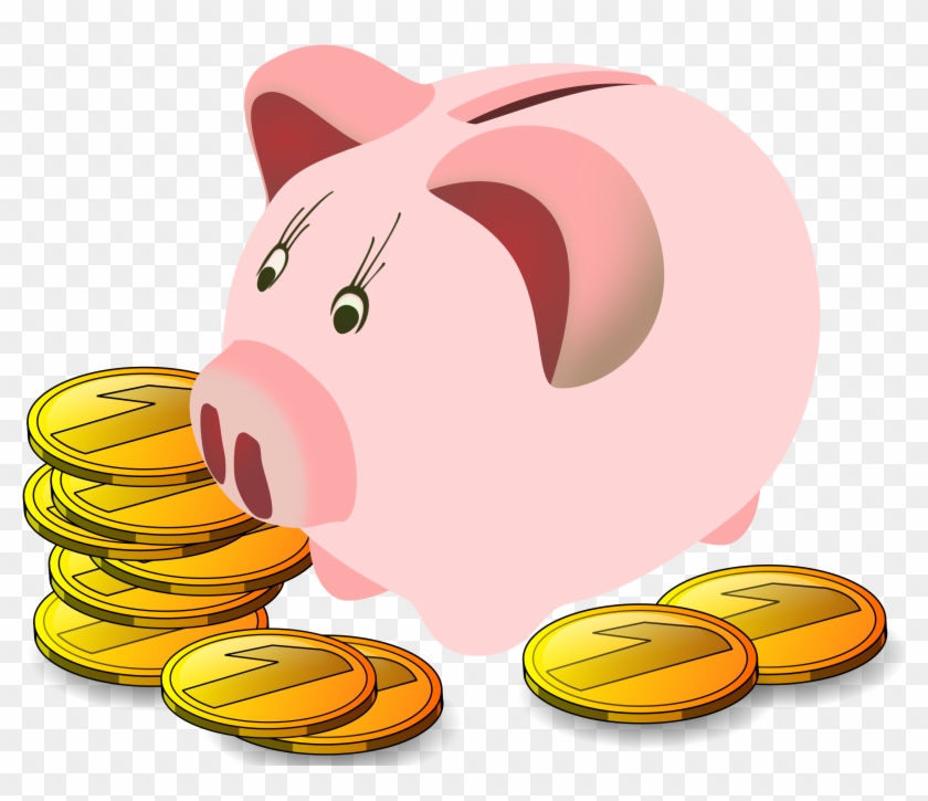 Big Image - Piggy Bank Clip Art #62448