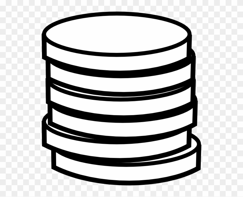 Coin - Money - Clipart - Black - And - White - Stack Of Coins Clip Art #62485