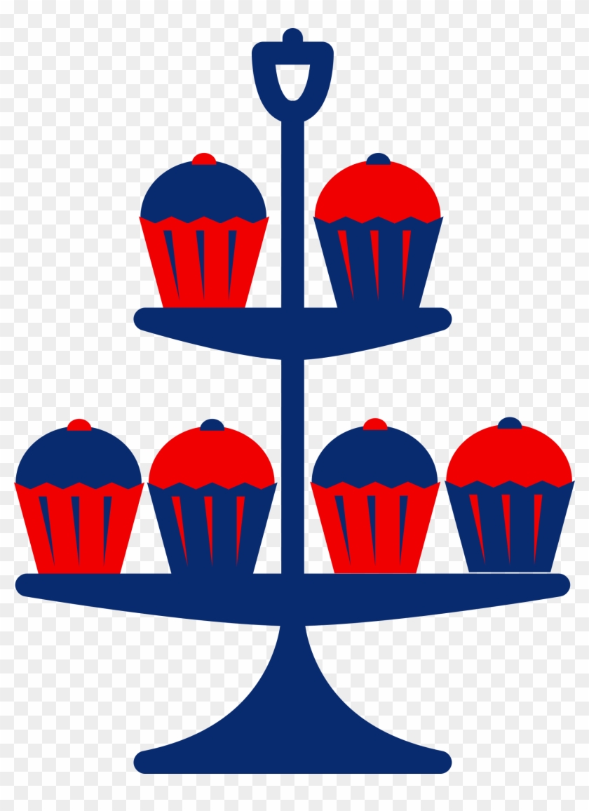 Blue Cake Stand Clipart #62753