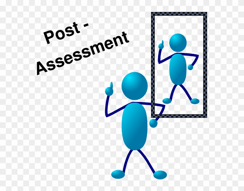 Blue Stick Man Post Assessment Clip Art - Stick People Clip Art #62769