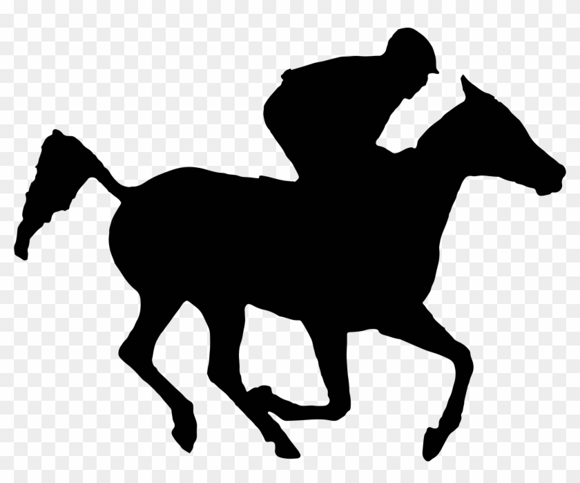 Arabian Racehorse Silhouette Icons Png - Race Horse Silhouette #62826