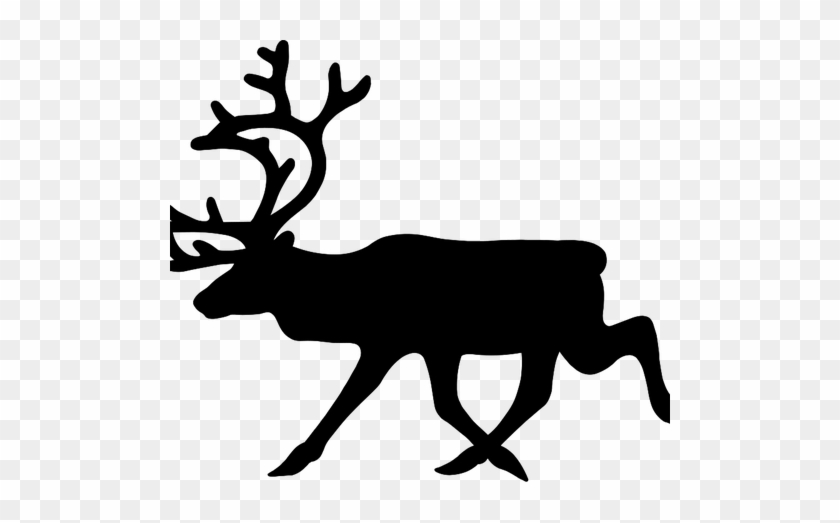 25579 Mouse Clip Art In Black Silhouette Public Domain - Reindeer Silhouette #62843